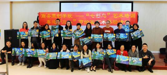 商务策划学院组织女职工开展绘画艺术体验活动